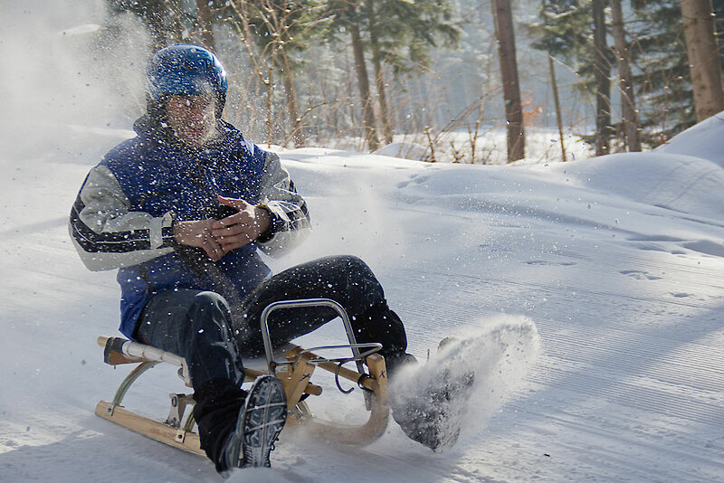 Rodeln im Bayerischen Wald